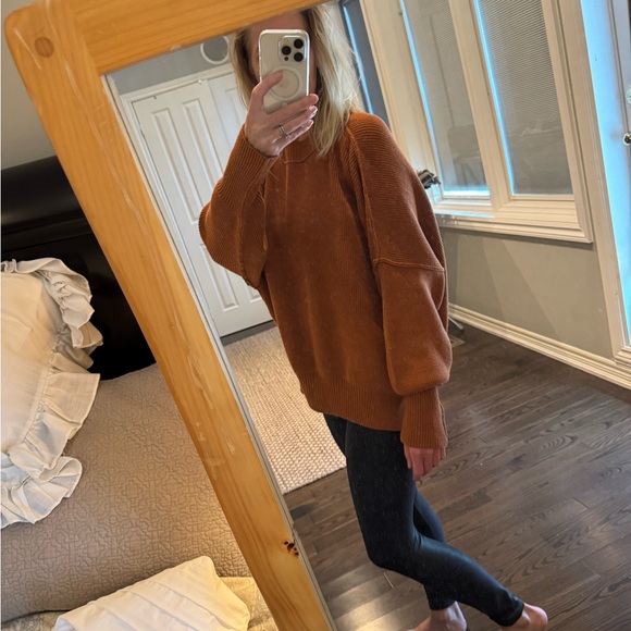 RUST colour Free people easy street tunic - Picture 1 of 11